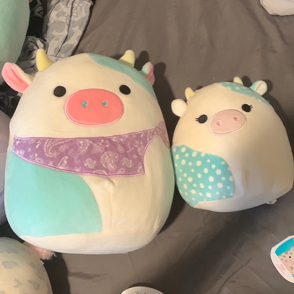 Belana the cow squishmallow bundle ! Both NWT !